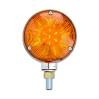 4" Double Face Star LED Pedestal Light (Amber/Red w Clear lens)