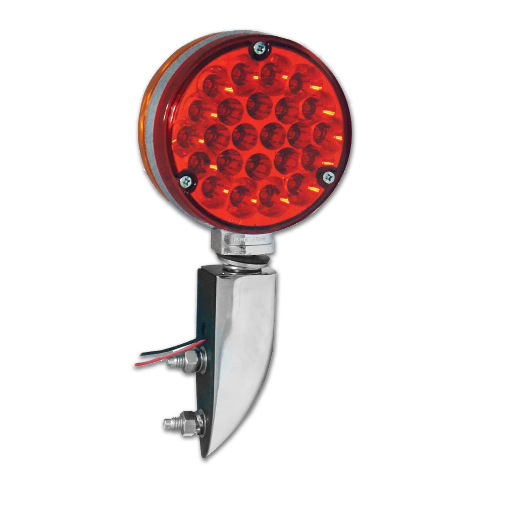 4" x 1-3/8" x 1-3/8" Chrome Die Cast Light Mounting Bracket