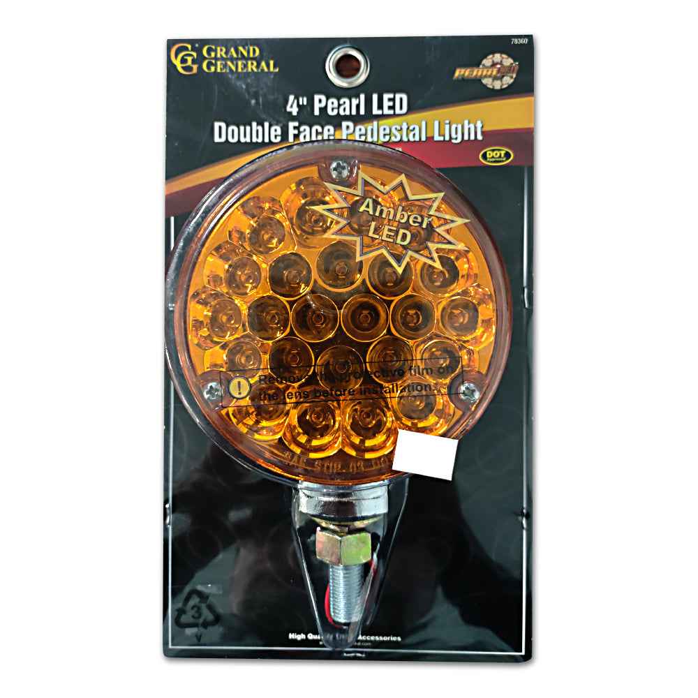Amber/Red 4" Round Double Face Spyder Turn Signal Light