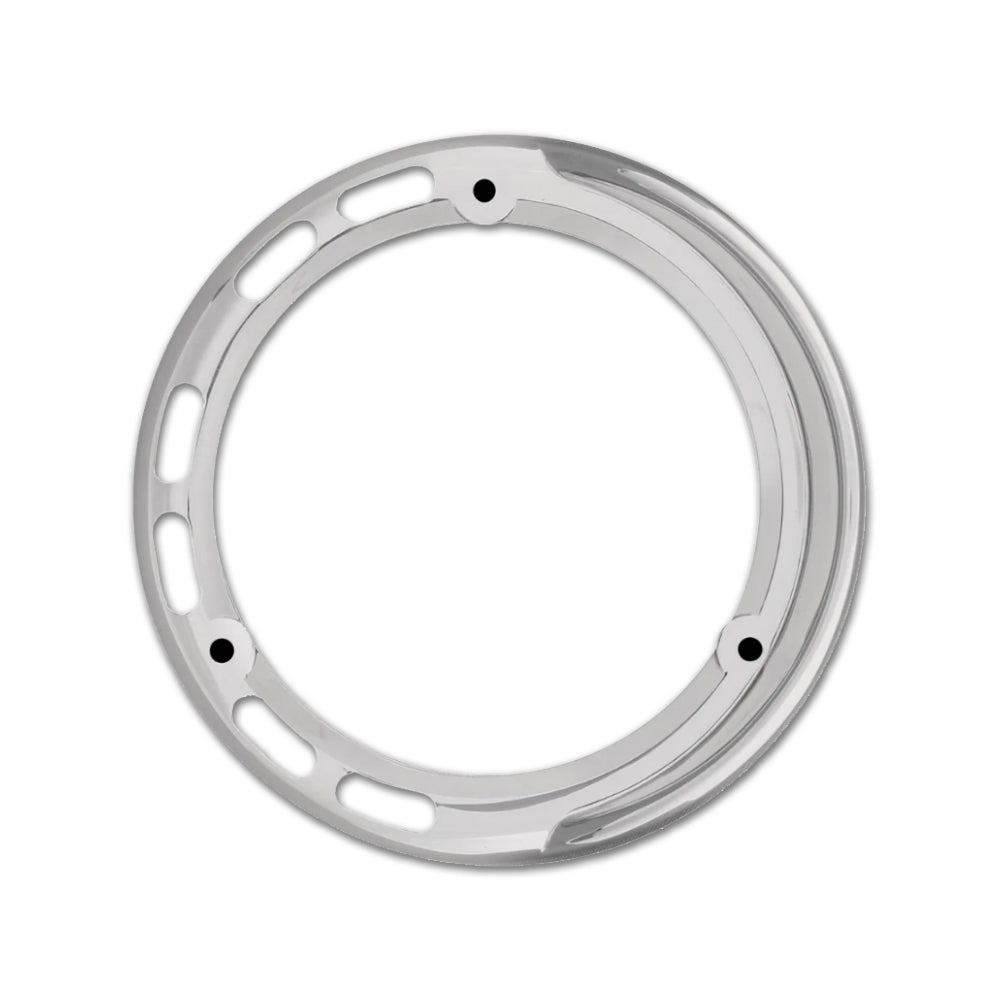 4" Round LED Pedestal Light Bezel w Visor