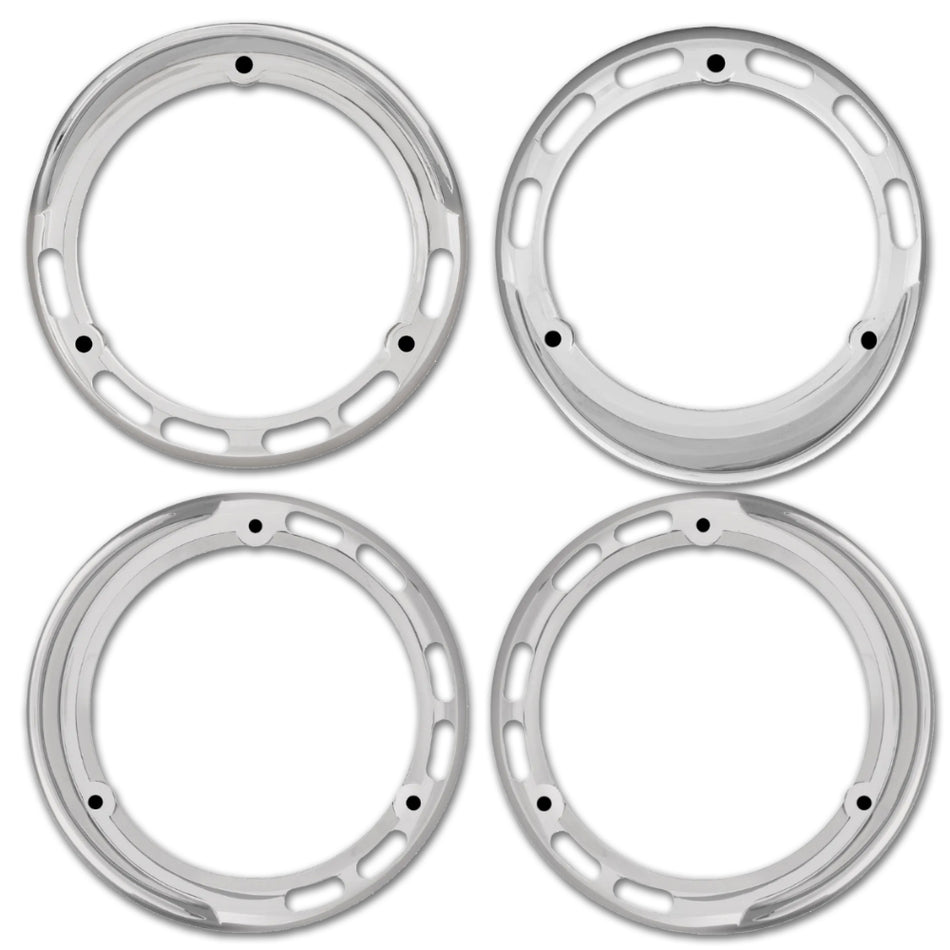 4" Round LED Pedestal Light Bezel w Visor