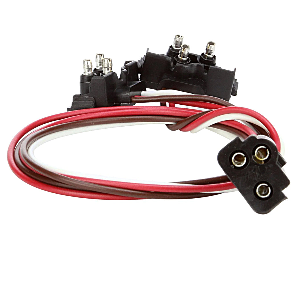 Stop/Turn/Tail Plug, 16 Gauge GPT Wire, Female PL-3, Right Angle PL-3/Right Angle PL-3, 18 in.