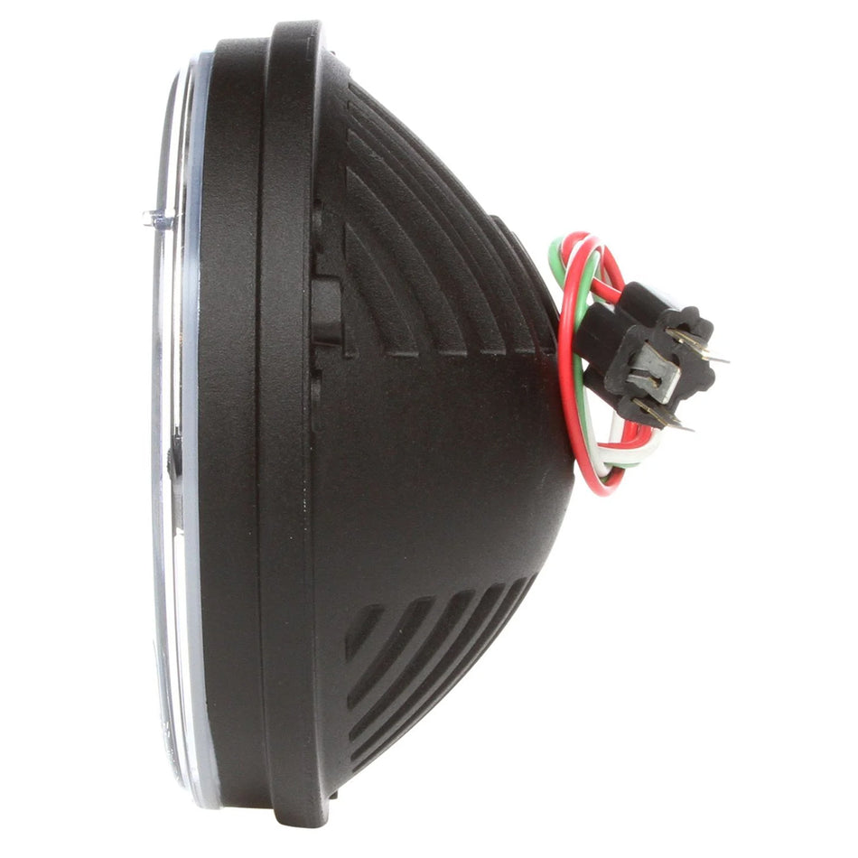 7" Round LED - 2 Diode Headlight with Polycarbonate Lens (12-24V)