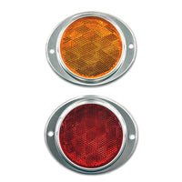 Grand General 3" Oval Aluminum Reflector (Amber or Red)