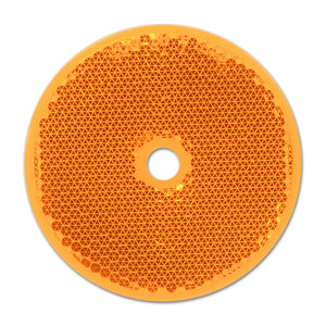 Grand General 2-3/8" Round Reflector w Center Mounting Hole (Amber or Red)