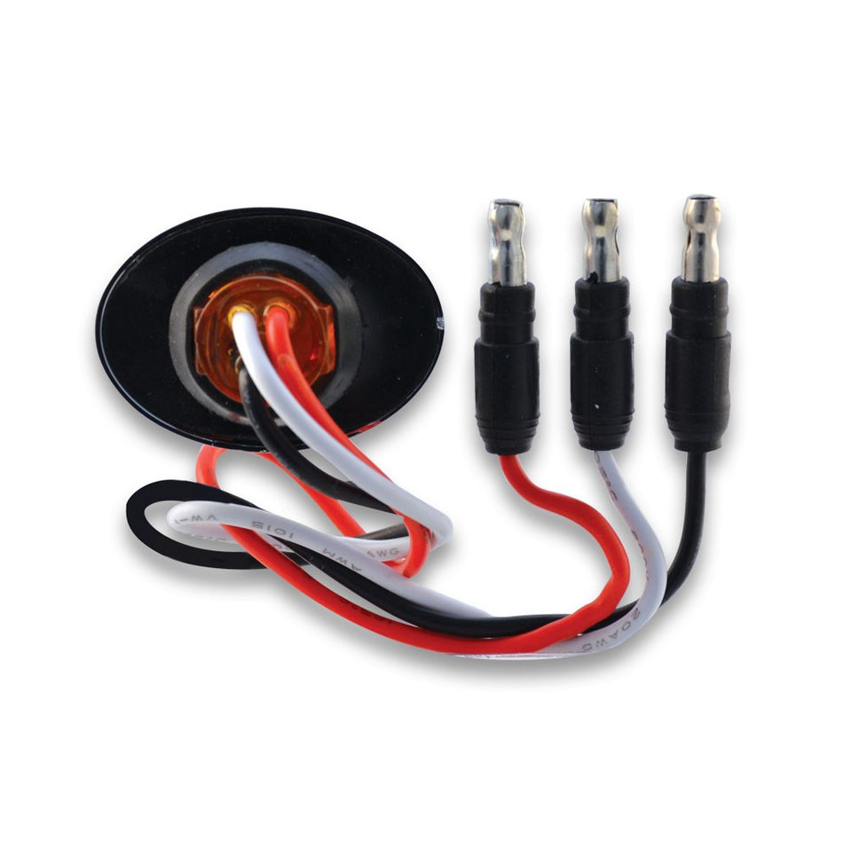 Trux 3/4" Oval Red Stop/Turn/Tail 2 Diode LED Light - Berube's Truck Accessories