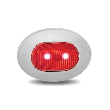 Trux 3/4" Oval Red Stop/Turn/Tail 2 Diode LED Light