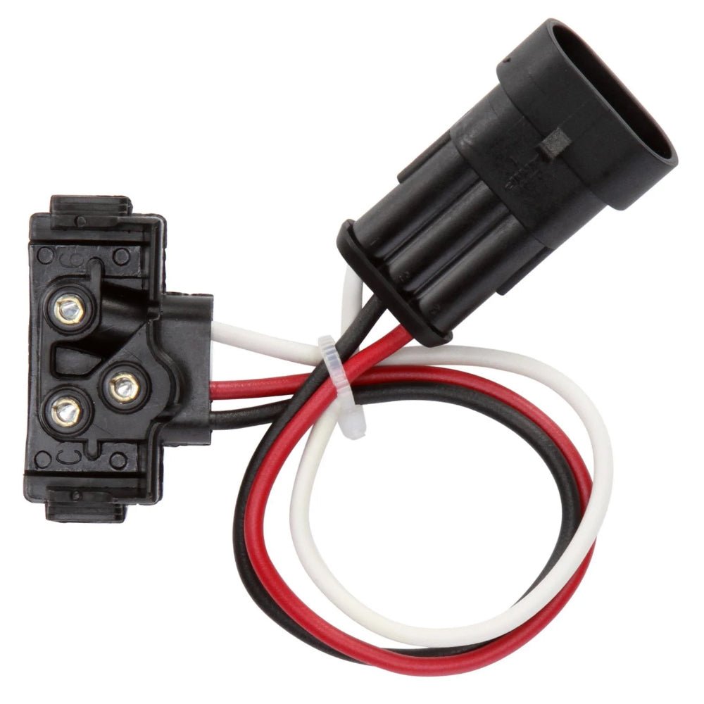 Stop/Turn/Tail Plug, 16 Gauge GPT Wire, Right Angle PL-3, Fit 'N Forget S.S. Plug, 8.5 in. - Berube's Truck Accessories