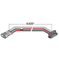 Stop/Turn/Tail Plug, 16 Gauge GPT Wire, Right Angle PL-3, Fit 'N Forget S.S. Plug, 8.5 in.