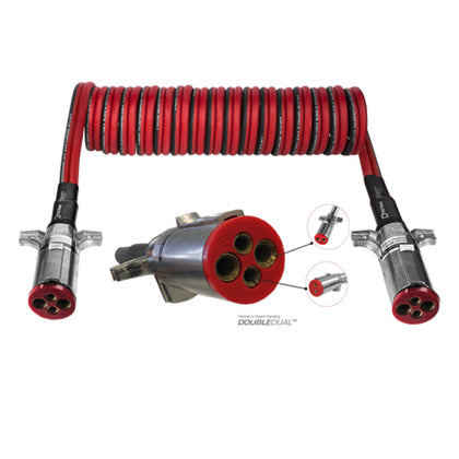 Tectran™ 12 Ft. DoubleDual™ Plug Powercoil