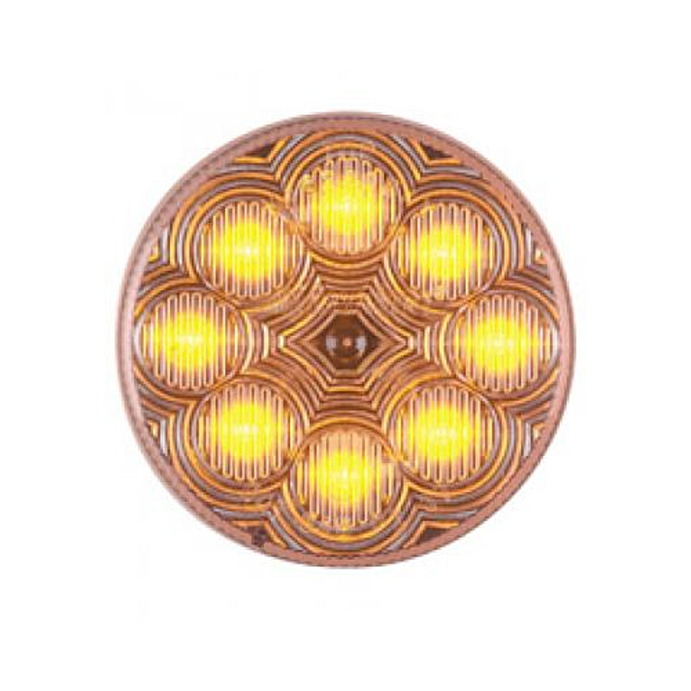 Maxxima - 2.5" Round, Yellow Vantage Marker/Clearance Light