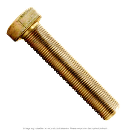 3/4"-16 x 2-1/2" Yellow Zinc Hex Head Cap Screw Grade 8