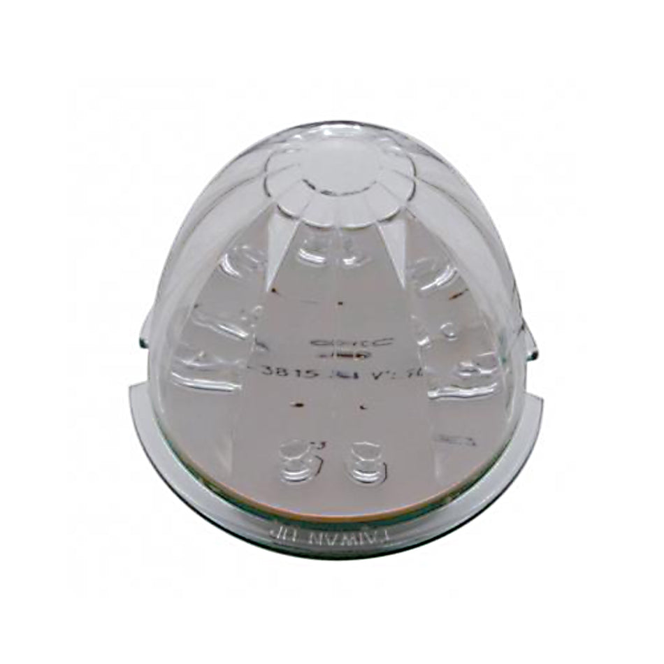 17 LED Dual Function Watermelon Cab Light - Amber LED/Clear Lens