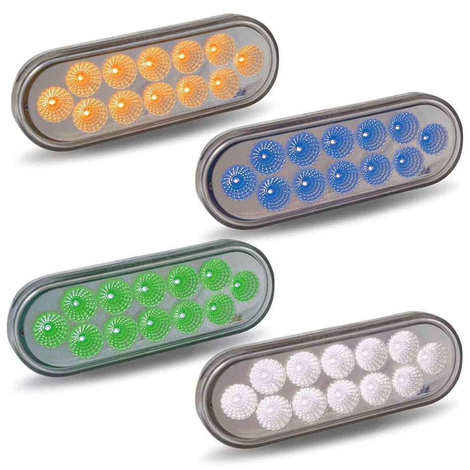 Trux 6" Oval Dual Revolution Light (Color Options)