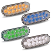 Trux 6" Oval Dual Revolution Light (Color Options)