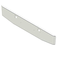 2011+ Kenworth W900B, W900L 16" Tapered Rolled End 7GA Steel Chrome Bumper