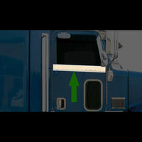 2006+ Peterbilt Stainless Steel Upper Door Outer Trim