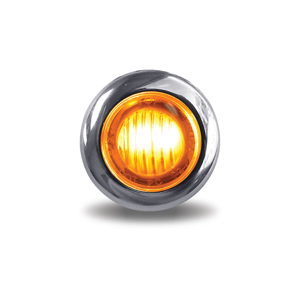 Trux 3/4" Round, 3 Diodes, LED Turn Signal/Marker Light (Amber)