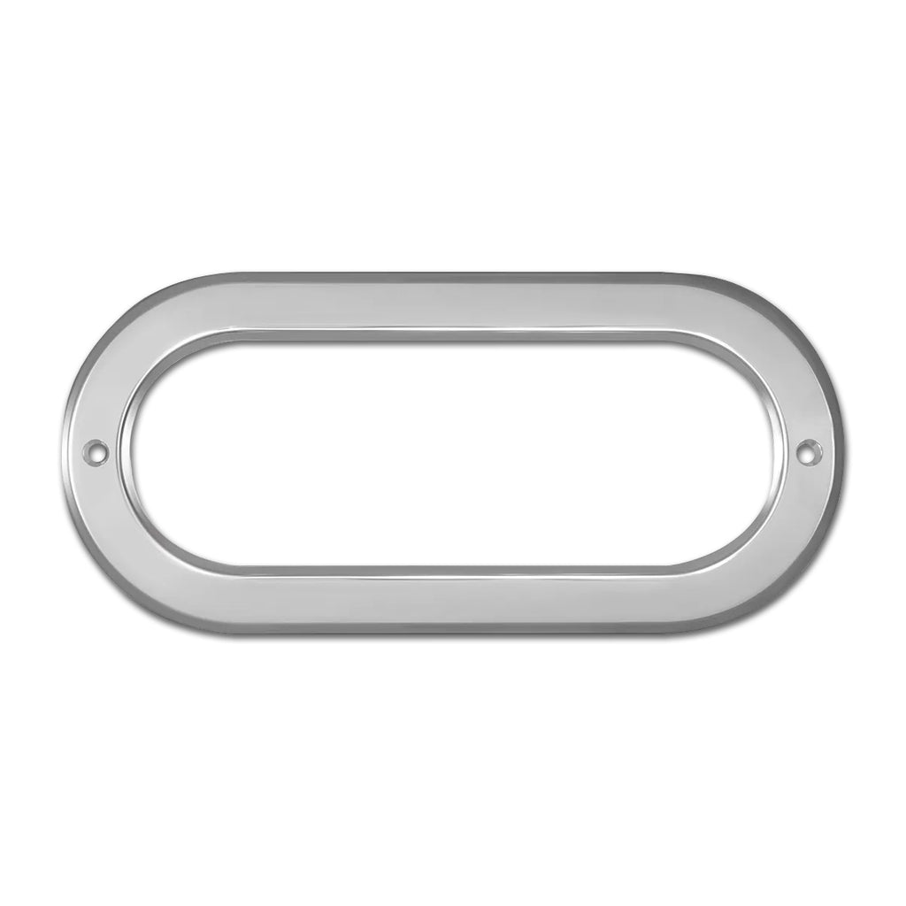 Grand General Stainless Steel Oval Light Bezel