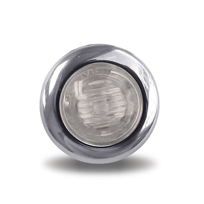 Trux 3/4" Clear Red Amber Round LED Light - 3 Diodes