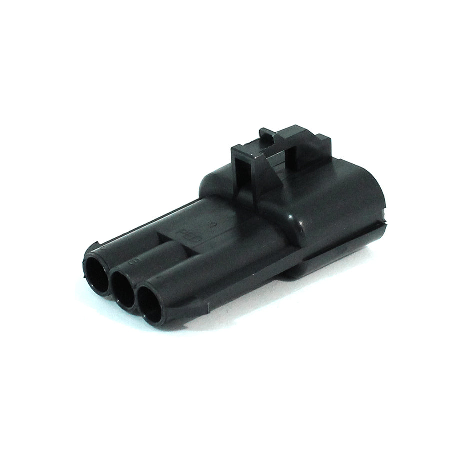 Aptiv 15300003 Metri-Pack 280 Series, 3-Way Black Male Connector - Berube's Truck Accessories