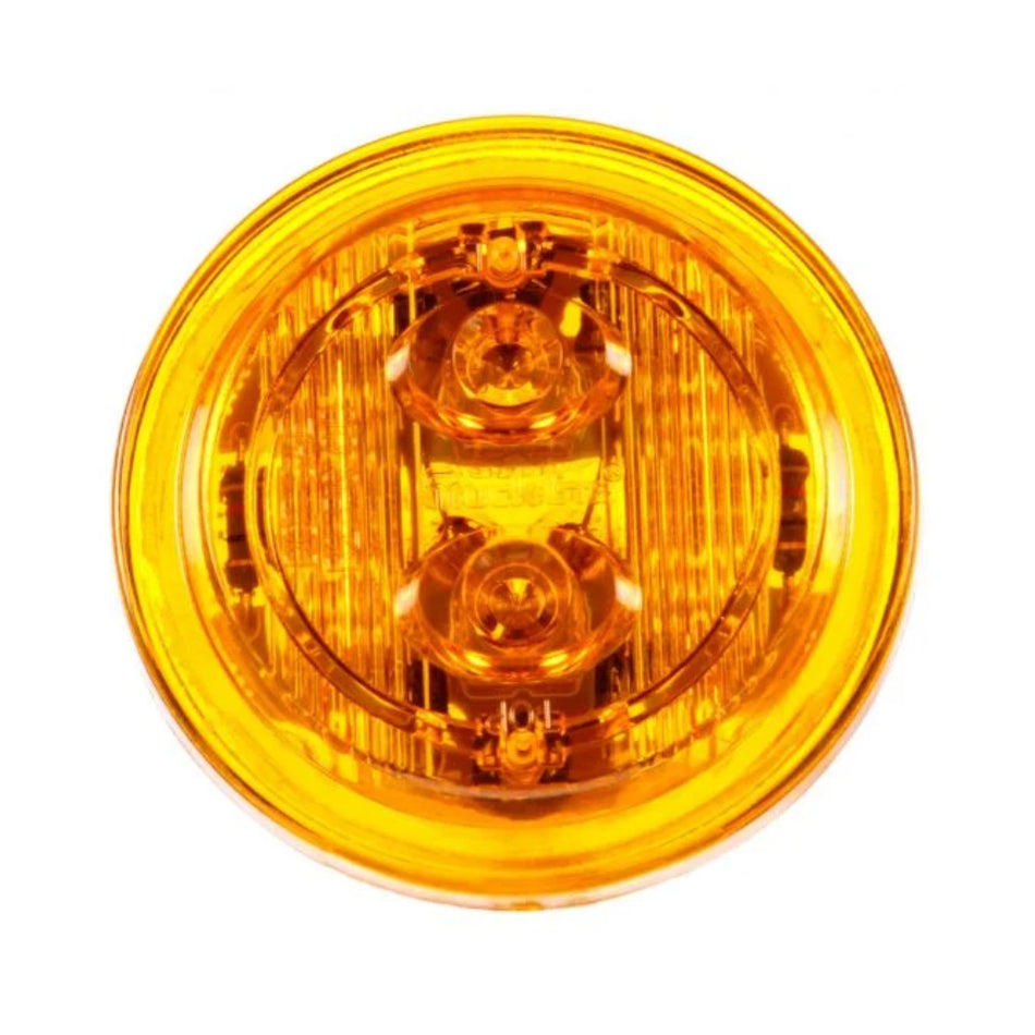Truck-Lite - 30 Series, Low Profile, LED, Yellow Round, 6 Diode, Marker Clearance Light