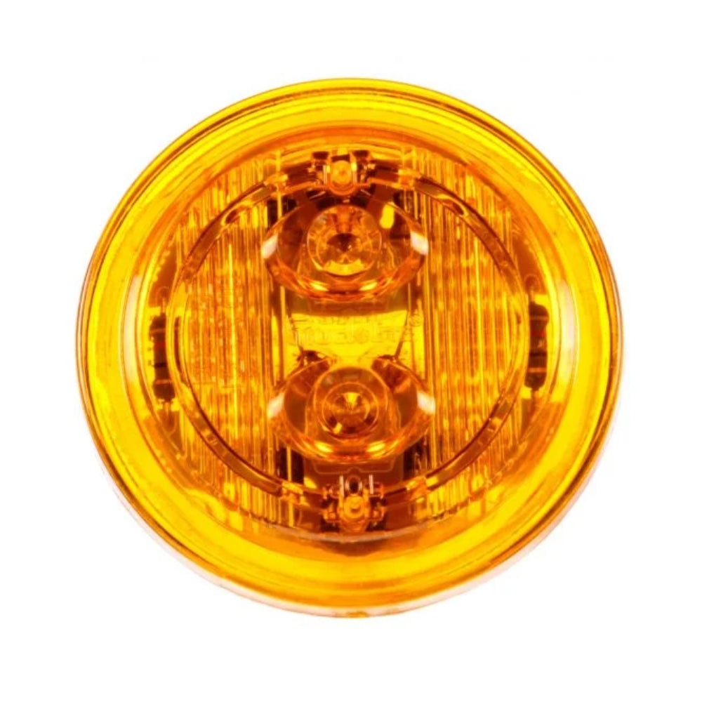 Truck-Lite - 30 Series, Low Profile, LED, Yellow Round, 6 Diode, Marker Clearance Light