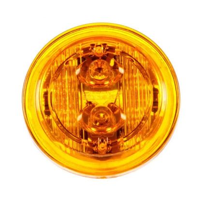 Truck-Lite - 30 Series, Low Profile, LED, Yellow Round, 6 Diode, Marker Clearance Light