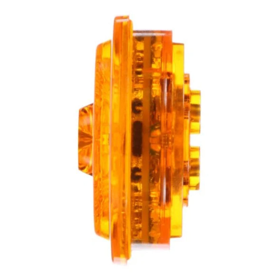 Truck-Lite - 30 Series, Low Profile, LED, Yellow Round, 6 Diode, Marker Clearance Light