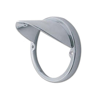 United Pacific Chrome LED Light Flush Mount Base With Visor