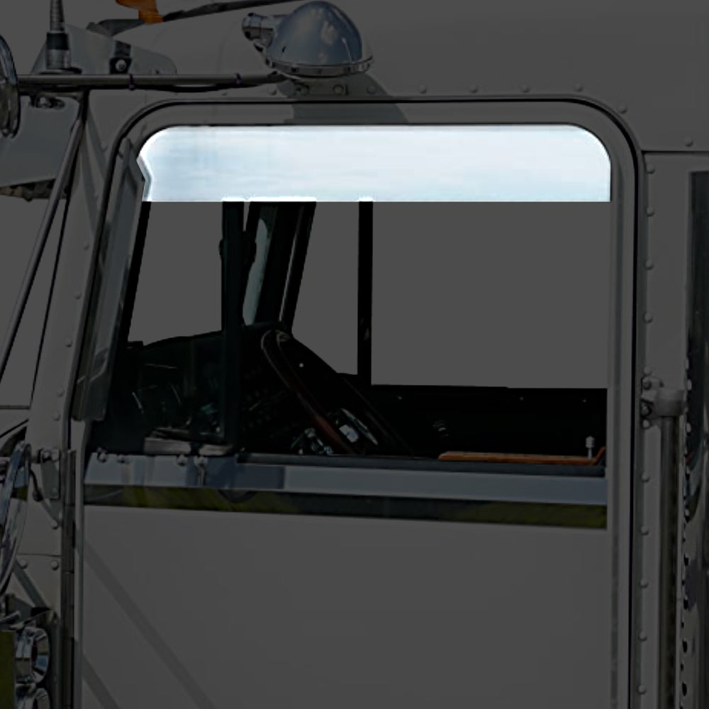 Roadworks - Kenworth Non-Daylite Door Stainless Steel 6" Polished Chop Tops