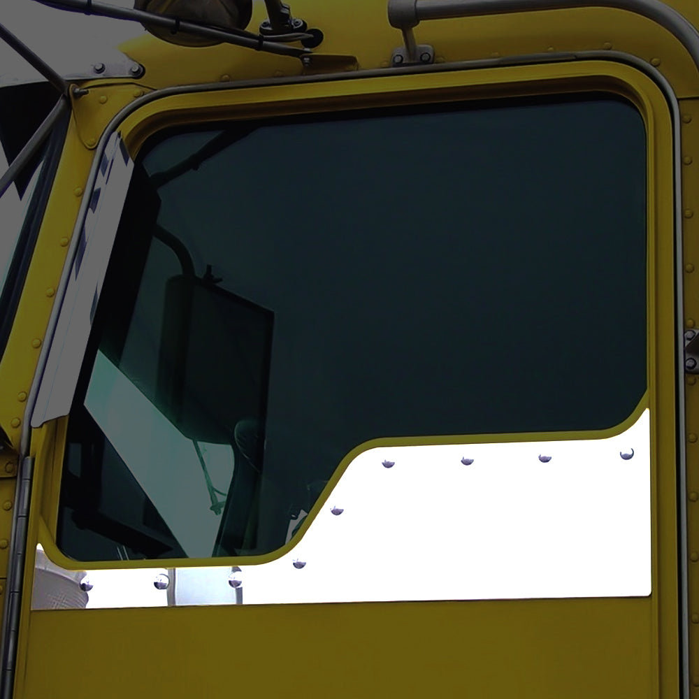 Roadworks Stainless Steel  Under Window Trim for Kenworth Daylite Straight Door