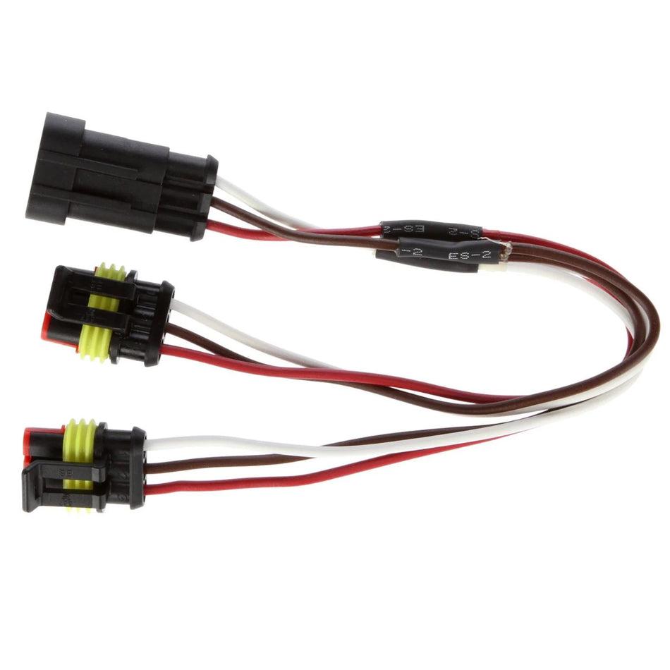 Stop/Turn/Tail Plug, 16 Gauge GPT Wire, Fit 'N Forget S.S., 3 Position Connector 282105, 12 in.