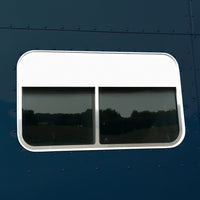 Roadwork's Stainless Steel 5" Chop Tops for Peterbilt 70" Sleeper Windows with Full Trim
