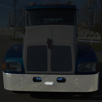 T300 Kenworth 16" Set Forward Axle 10GA Steel Chrome Bumper