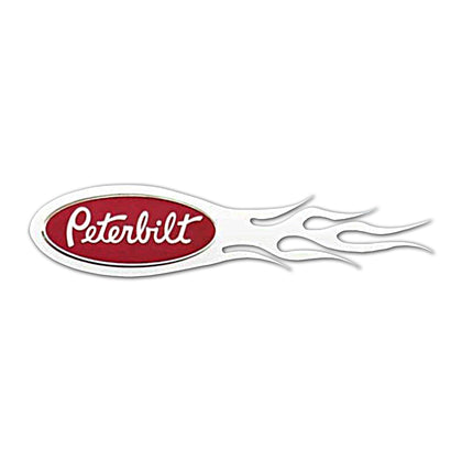 Peterbilt Side of Hood Logo "Scorch" Trim