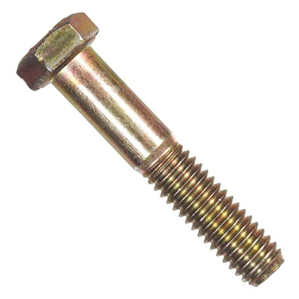 3/8"-16 x 2" Yellow Zinc Hex Head Cap Screw Grade 8