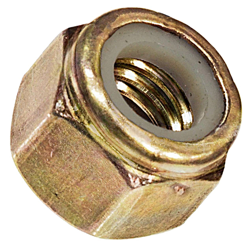 1/2"-13 Zinc Plated Nylon Insert Locknut Grade 8
