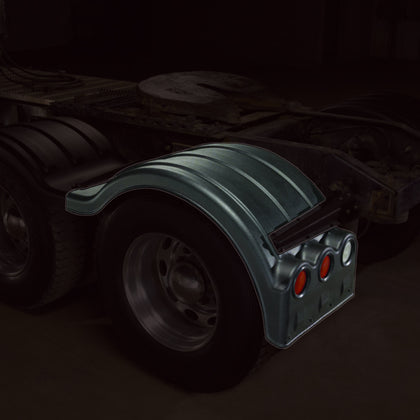 Minimizer Single 1354 Fender w Light Holes - Black