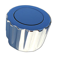 Lifetime Chrome Plated Billet Aluminum Round Shift Knob W/ Ribbed Edges