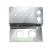 Rockwood Stainless Steel Parking Brake, Lighter & Accessory Control Panel for Peterbilt