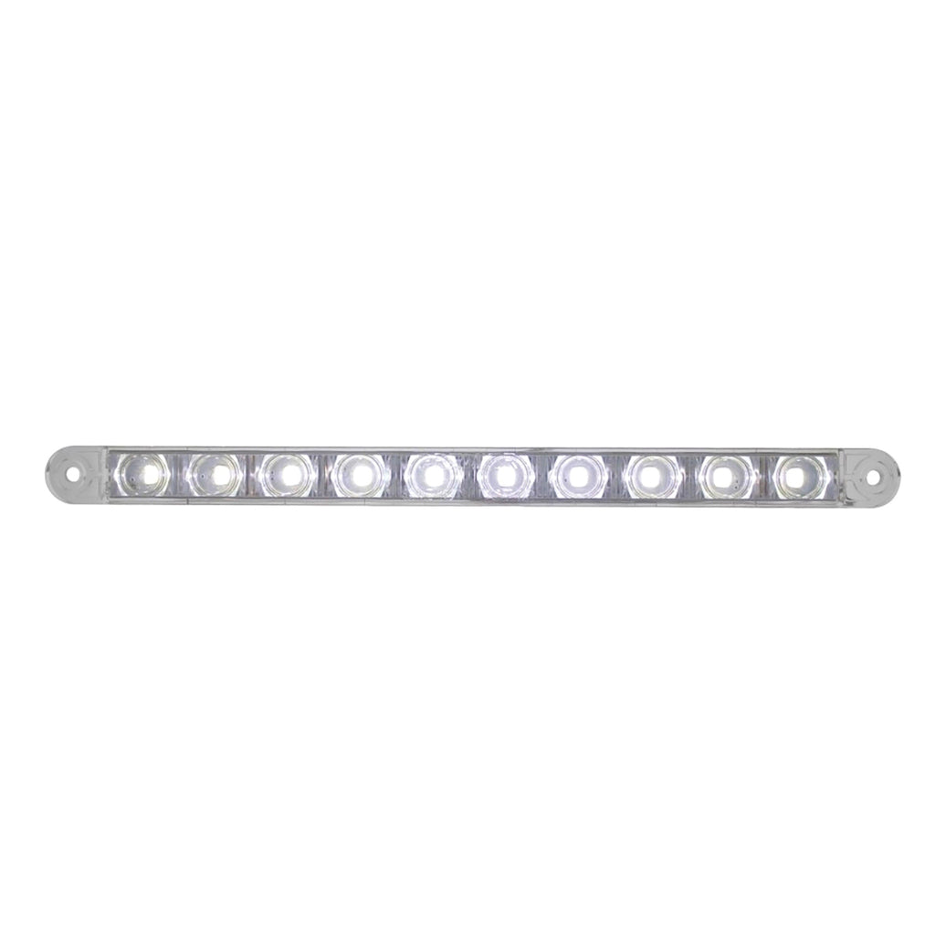 9" 10 LED Light Bar White, back-up