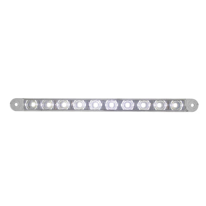 9" 10 LED Light Bar White, back-up