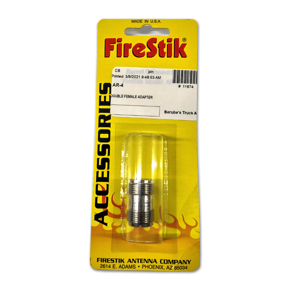 Firestik Stainless Steel Double Female Adapter