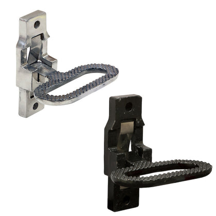 Stainless Steel or Black Folding Foot/Grab Step