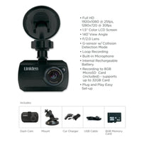 Uniden DC1 1080P 25fps Dash Camera w G-Sensor & 140deg Viewing