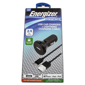 Energizer Ultimate USB Car Charger & Lighting Cable