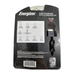 Energizer Car Charger with Illuminated Tip