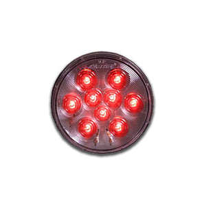 Maxxima 4" Red Clear Round Light