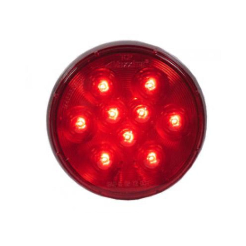 4" Round, Red Stop/Tail/Turn Light